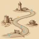 Follow story-driven routes through the park