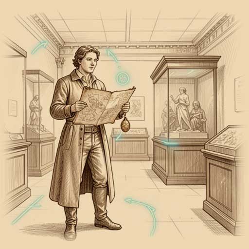 Self-guided museum adventure