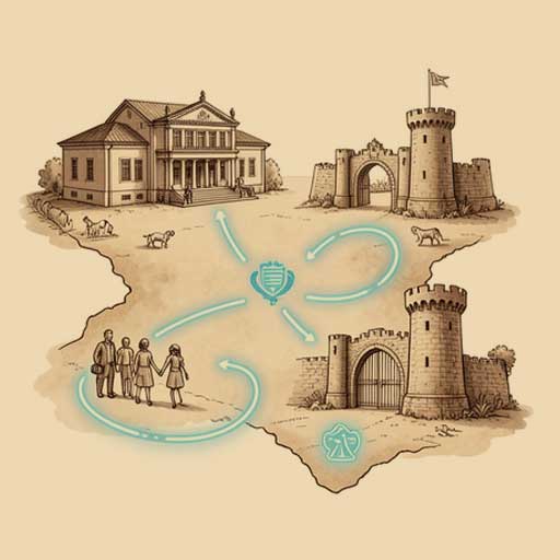 Treasure maps for visitor locations