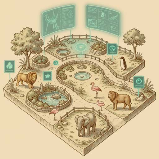 Custom-designed zoo adventure quest