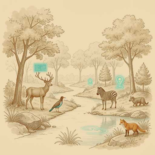 Nature adventure experience in a wildlife park