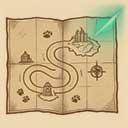 Adventure storytelling map concept