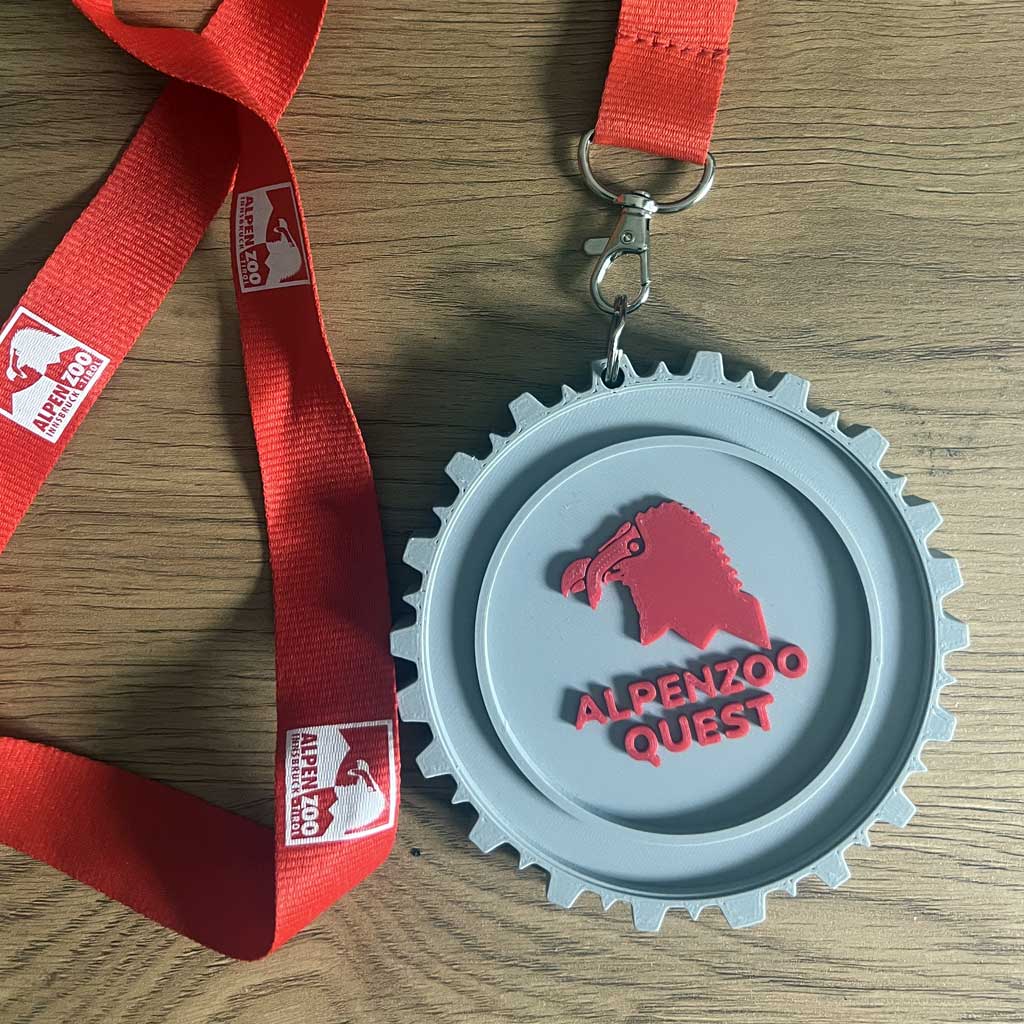 Custom designed Alpenzoo adventure amulet