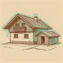 Historical farmhouses and exhibition buildings