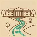 Museum landscape and walking paths