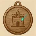 Castle logo engraving