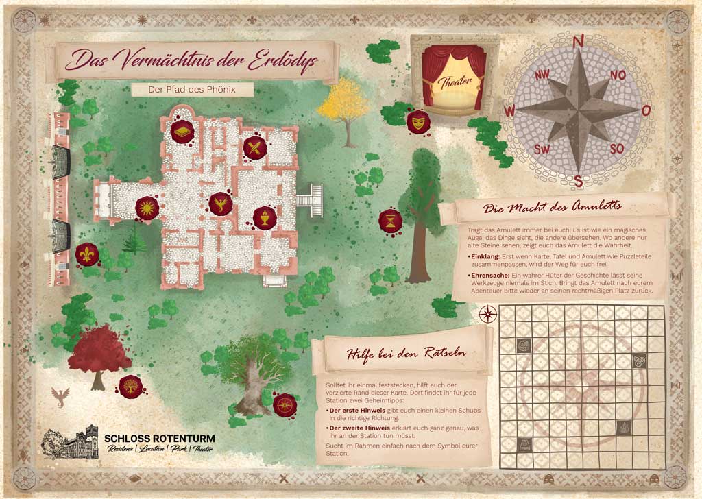 Selected playable area of the Schloss Rotenturm map