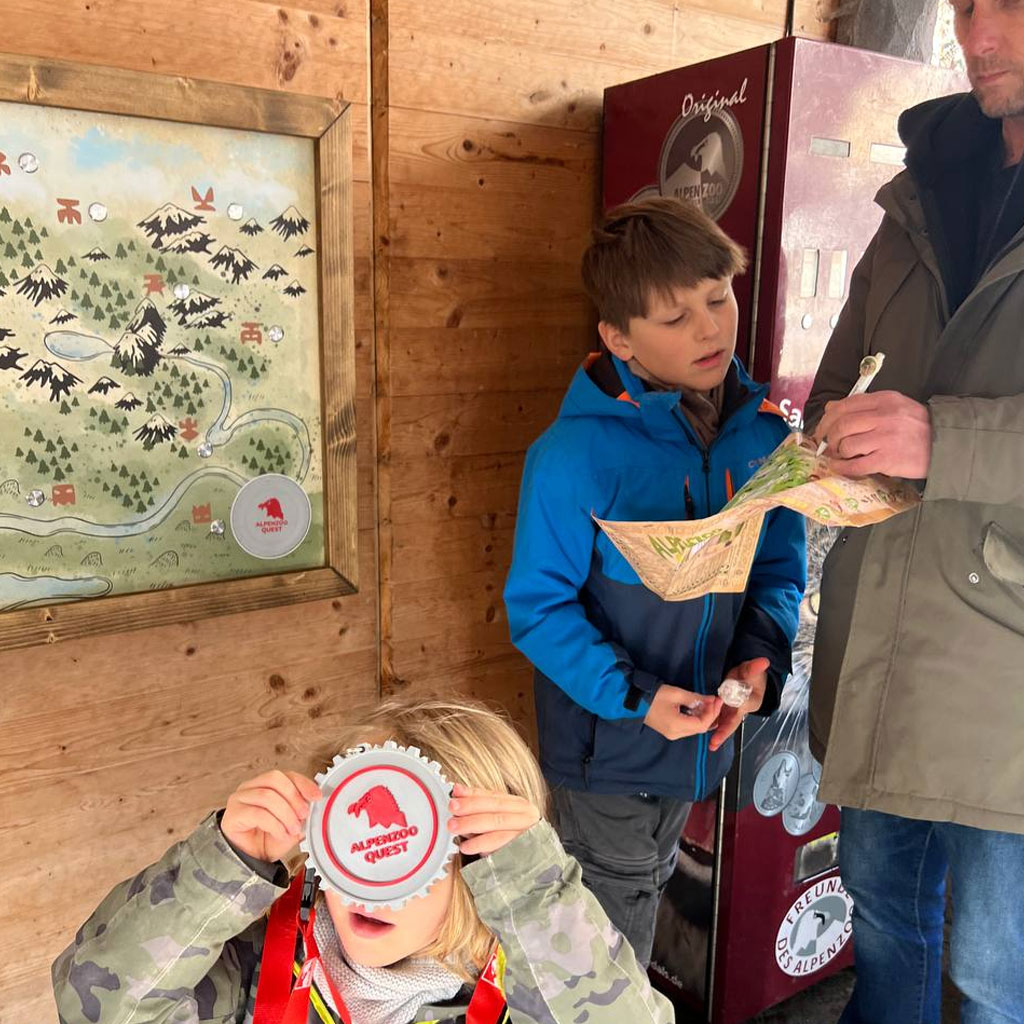 Adventure Quest treasure map for Alpenzoo