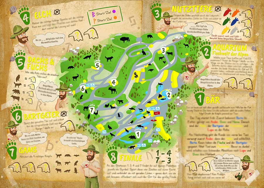 Easy level treasure hunt for younger children