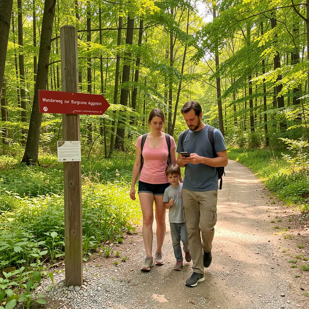 Interactive route to Burgruine Aggstein