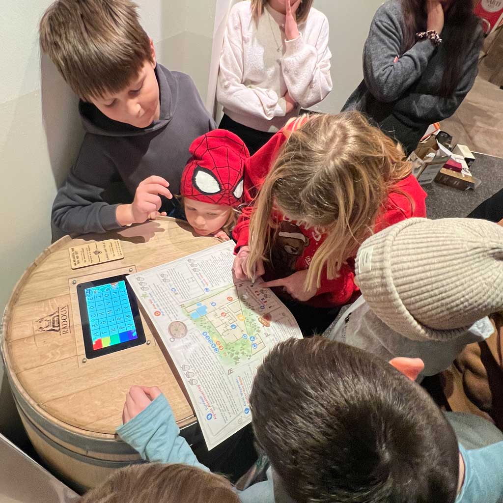 Interactive stations across the hotel territory