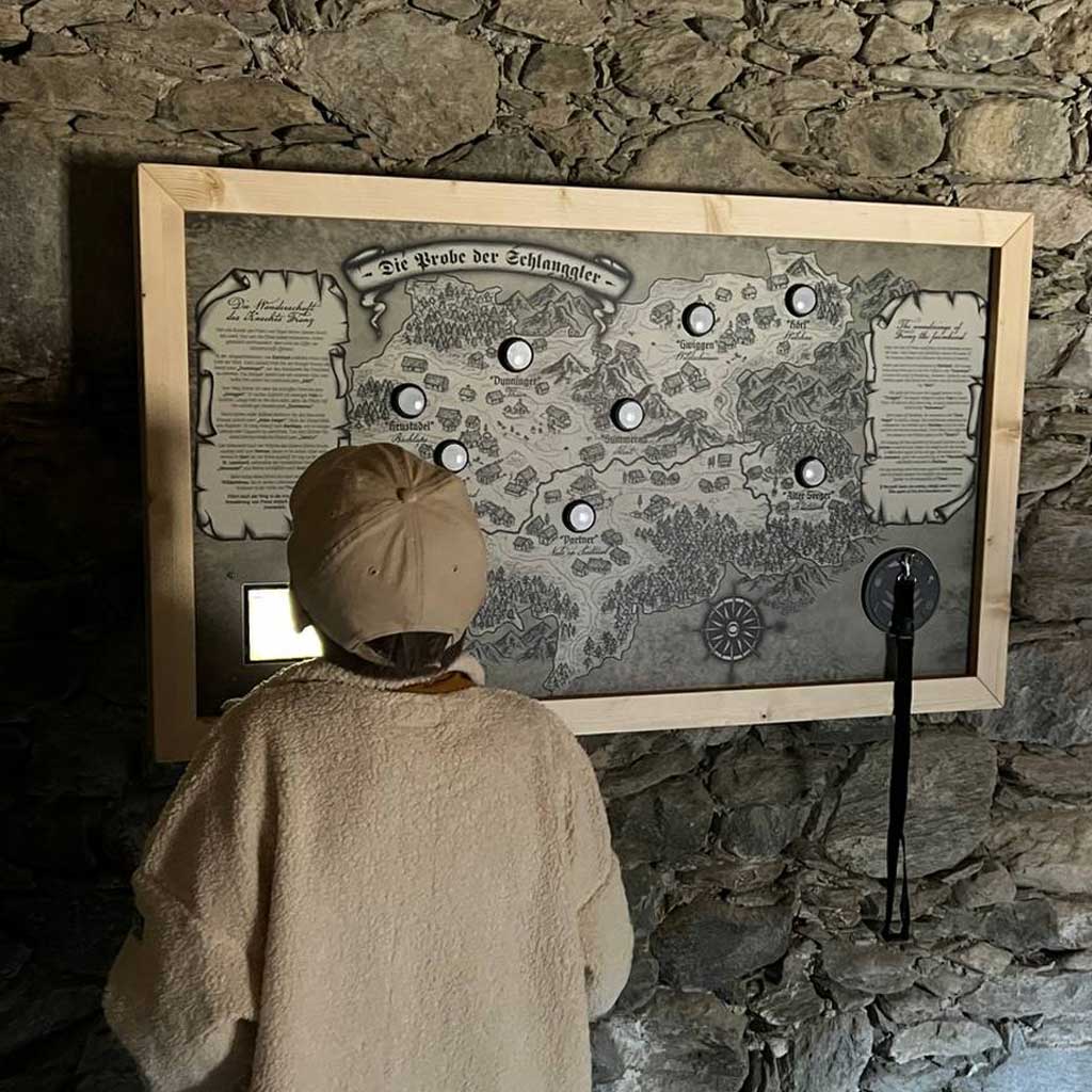 Interactive visitor journey through the museum territory