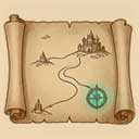 Medieval-style Adventure Quest map