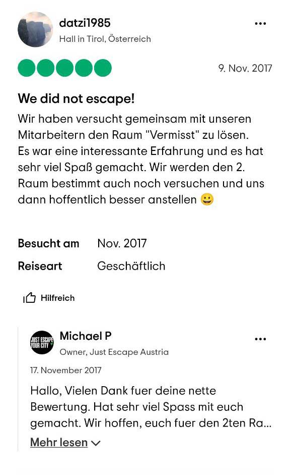 2016- ESCAPE ROOM “VERMISST” (MISSING) image 8
